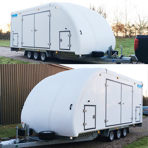Galaxy Covered Car Trailer Image